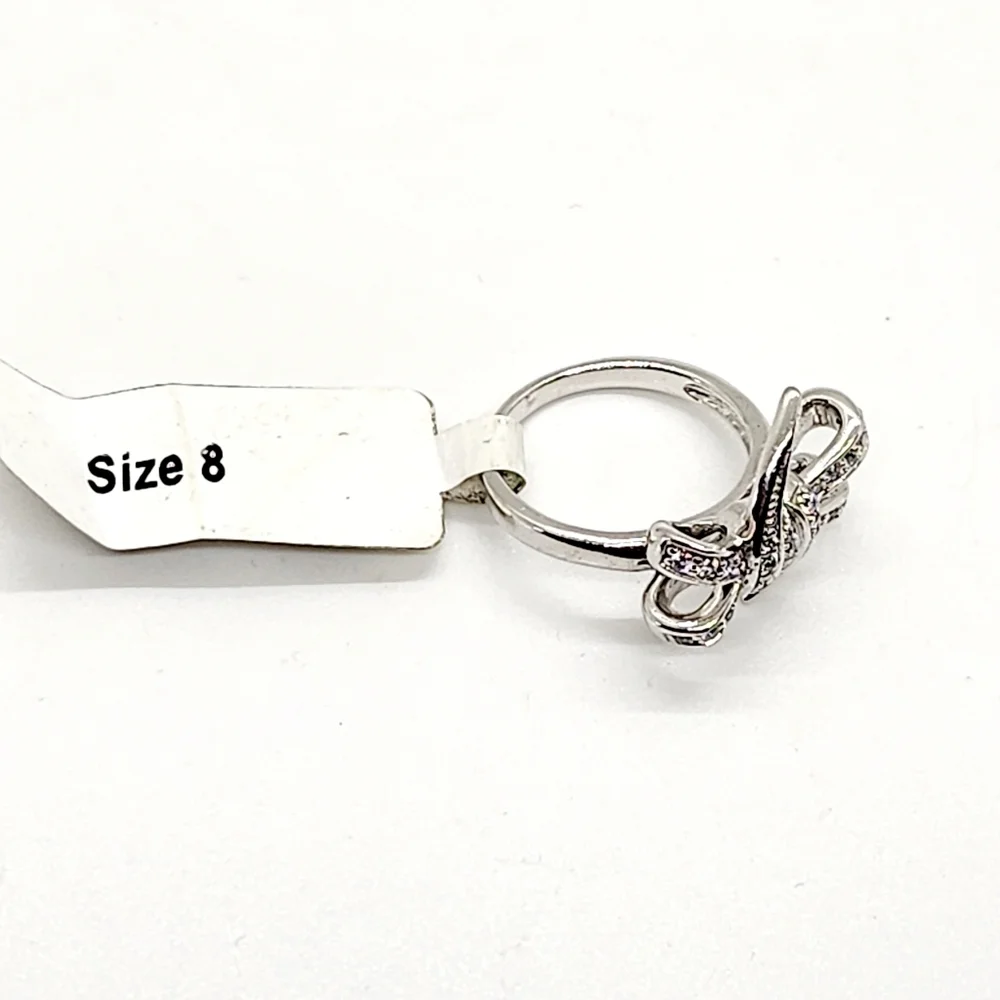 Beautiful Sterling Silver Bow Ring NWT - Picture 8 of 8